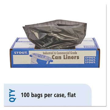 Stout® by Envision™ Total Recycled Content Plastic Trash Bags, 33 Gal, 1.3 Mil, 33" X 40", Brown-black, 100-carton freeshipping - TVN Wholesale